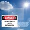 Signmission Do Not Enter Open Excavation Danger Sign, Plastic, 10in W x 7in L, 2PK OS-2PACK-DS-P-710-L-2136 - alternate 3